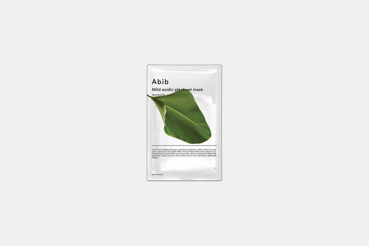 Abib Mild Acidic pH Sheet Mask Heartleaf Fit