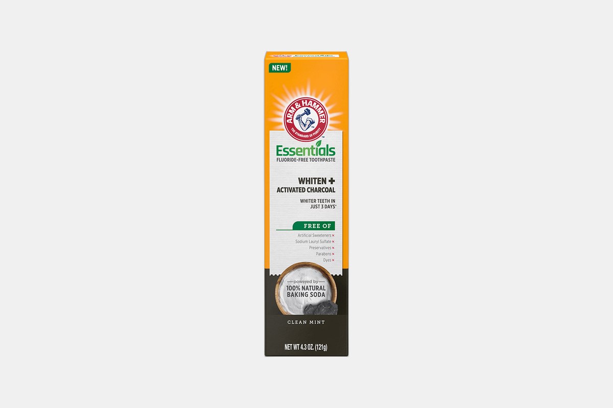 Arm & Hammer Essentials Fluoride-Free Whiten + Activated Charcoal Toothpaste