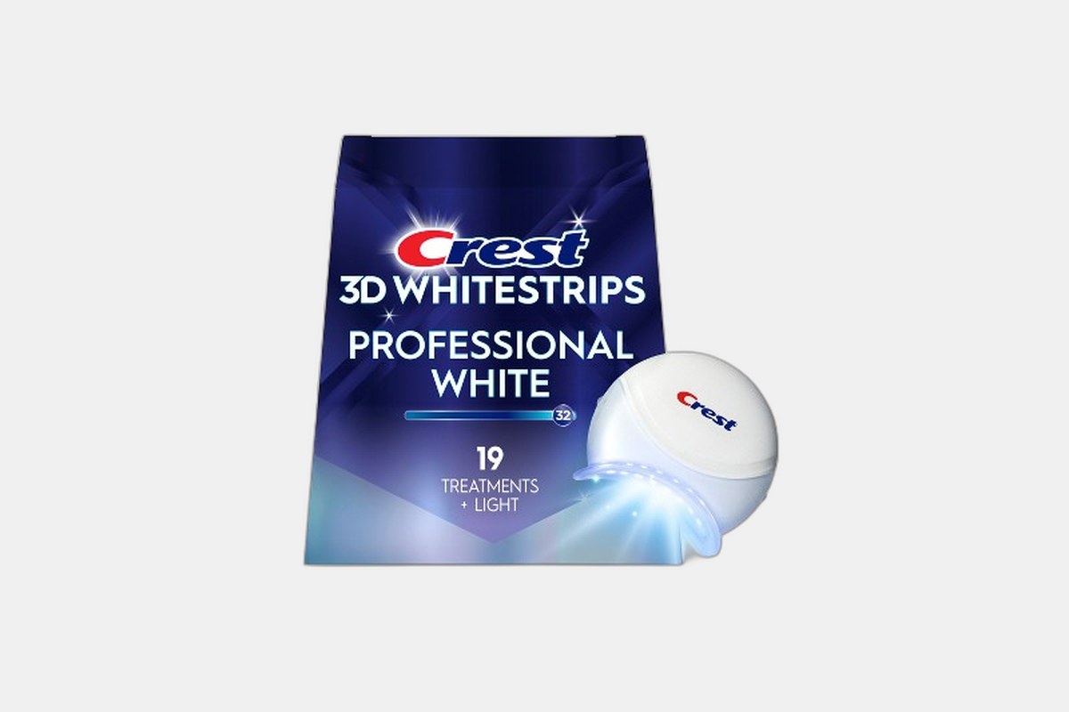 Crest 3D Whitestrips Professional Express White + Whitening Light