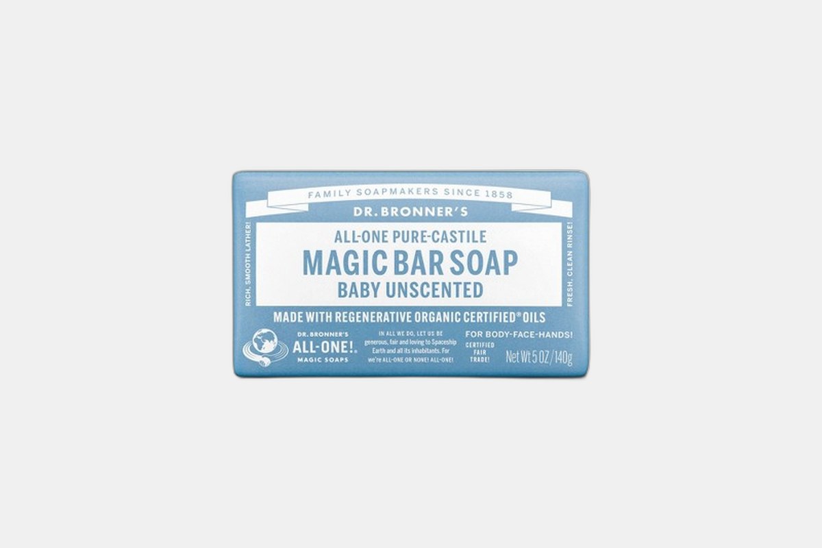 Dr. Bronner's Pure-Castile Bar Soap Unscented