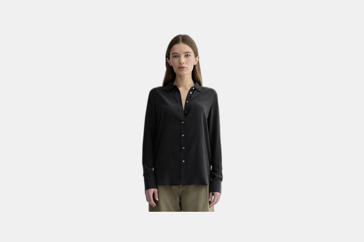 Everlane The Clean Silk Relaxed Shirt