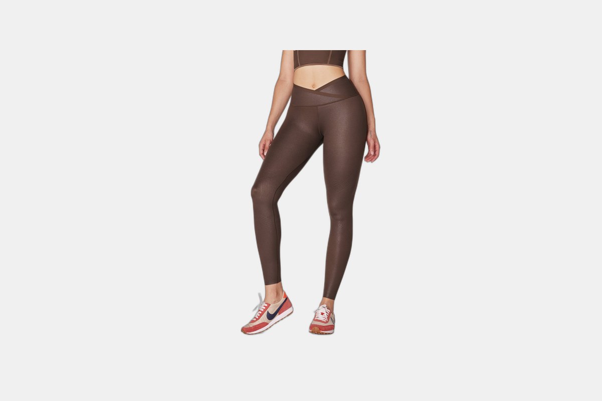 Fanka Reversible Body Sculpt Faux Leather Leggings