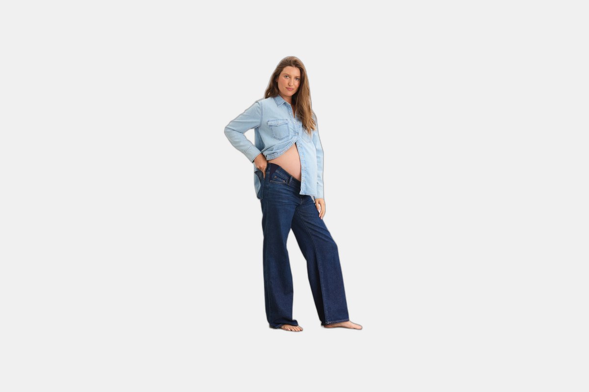 HATCH Collection The Relaxed Wide Leg Maternity Jean