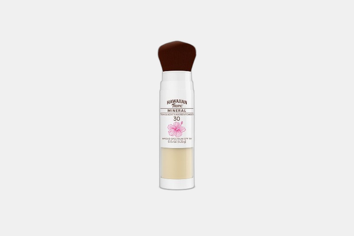 Hawaiian Tropic Mineral Powder Sunscreen Brush SPF 30