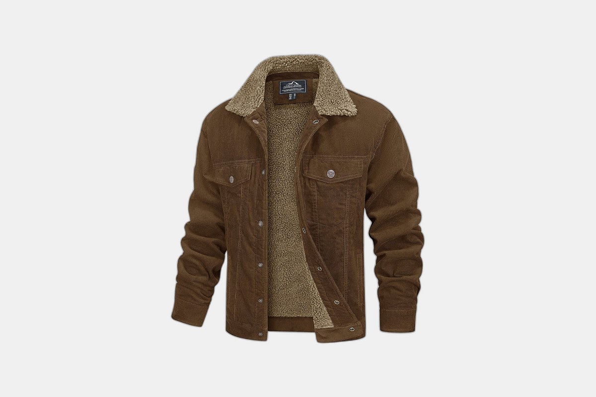 MAGCOMSEN Corduroy Sherpa Trucker Jacket