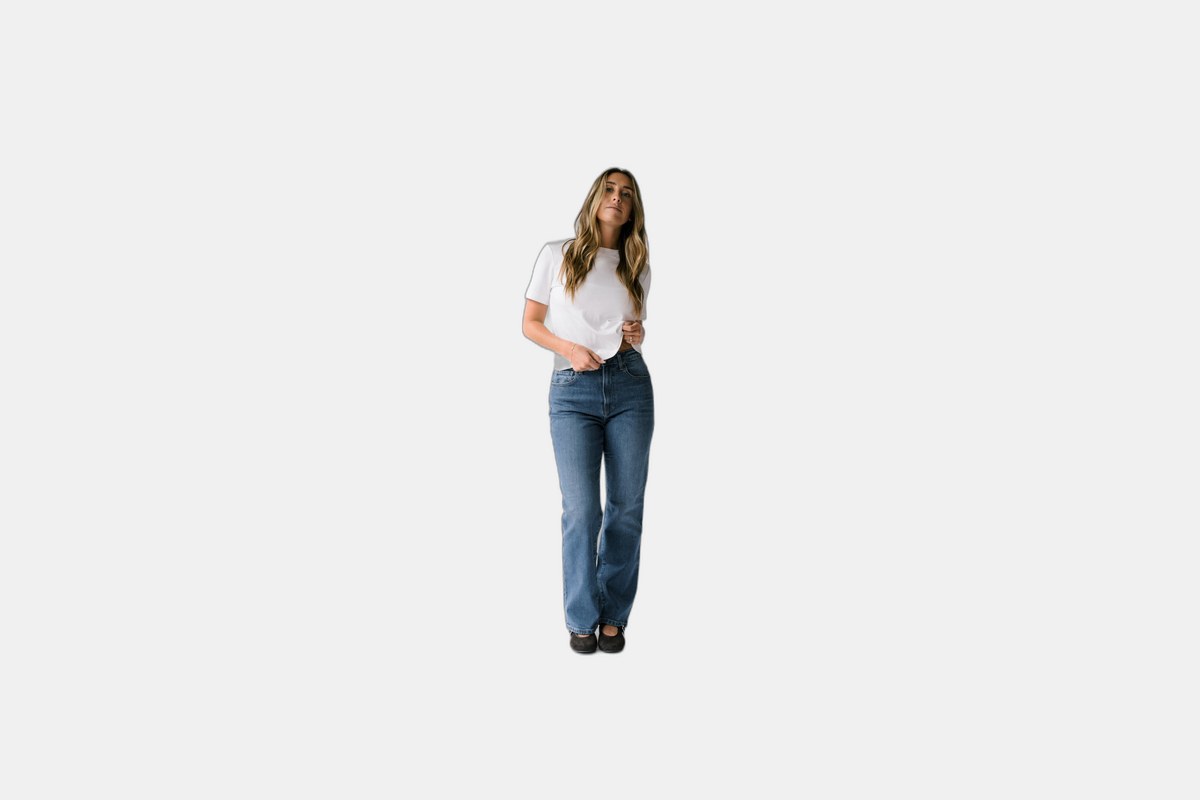 Nelle Atelier The Kate Petite Straight Leg Jean