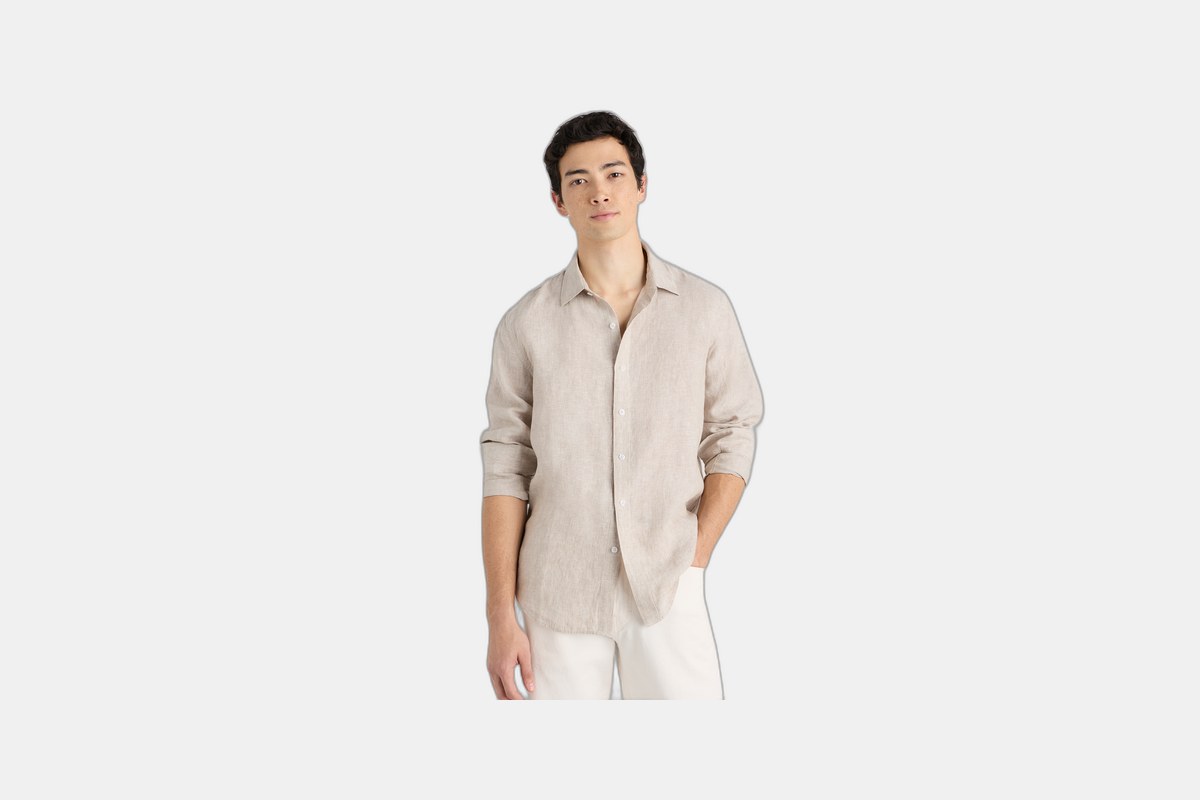 Quince 100% European Linen Long Sleeve Shirt