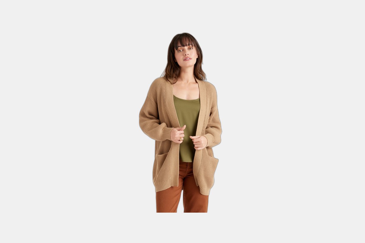 Quince 100% Organic Cotton Oversized Cardigan