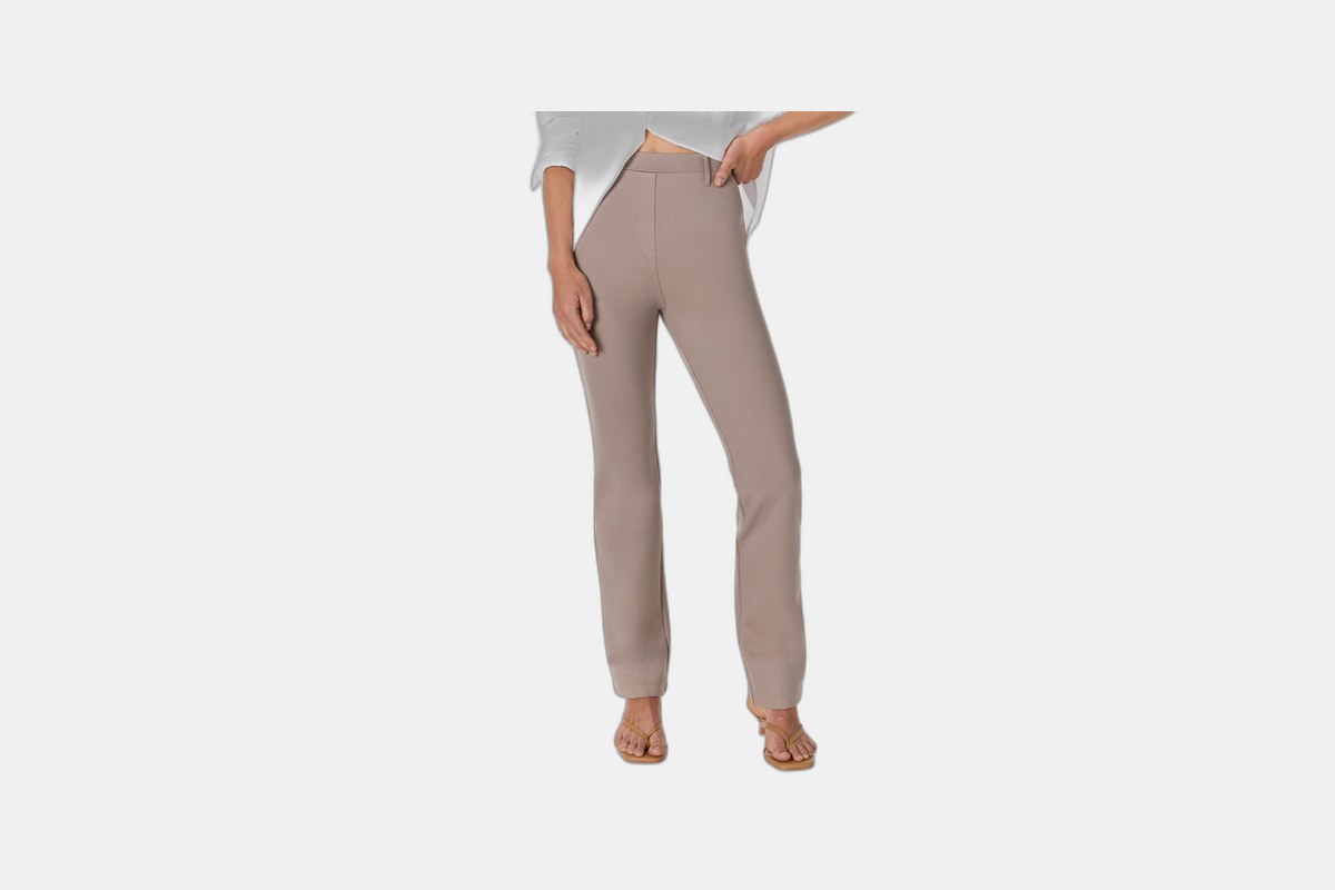 Quince Ultra-Stretch Ponte Straight Leg Pant