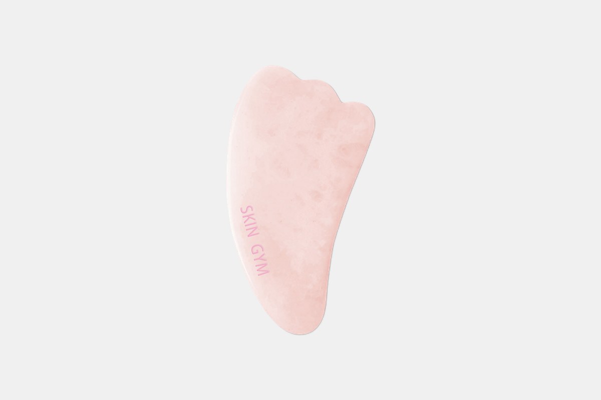 Skin Gym Rose Quartz Crystal Gua Sha Sculpty Facial Tool